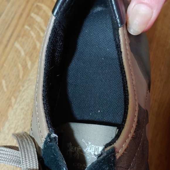 Coach Ivory Camouflage Sneakers 6.5M - Picture 12 of 16